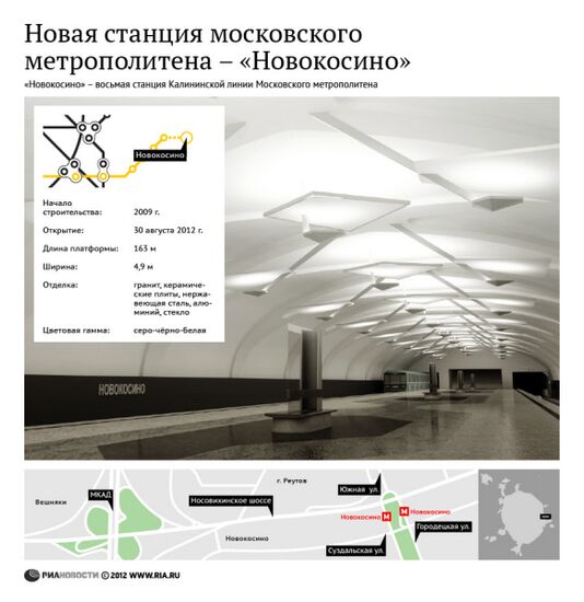 Новая станция московского метрополитена – "Новокосино"