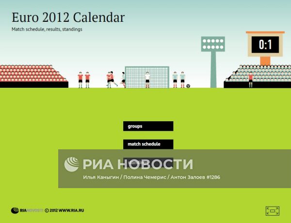 Календарь чемпионата Европы-2012 по футболу