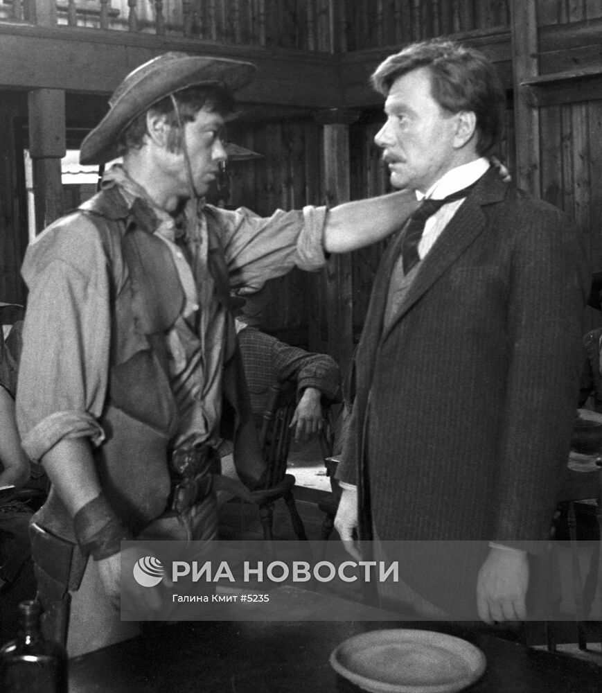 Николай Караченцов и Андрей Миронов на съемках фильма