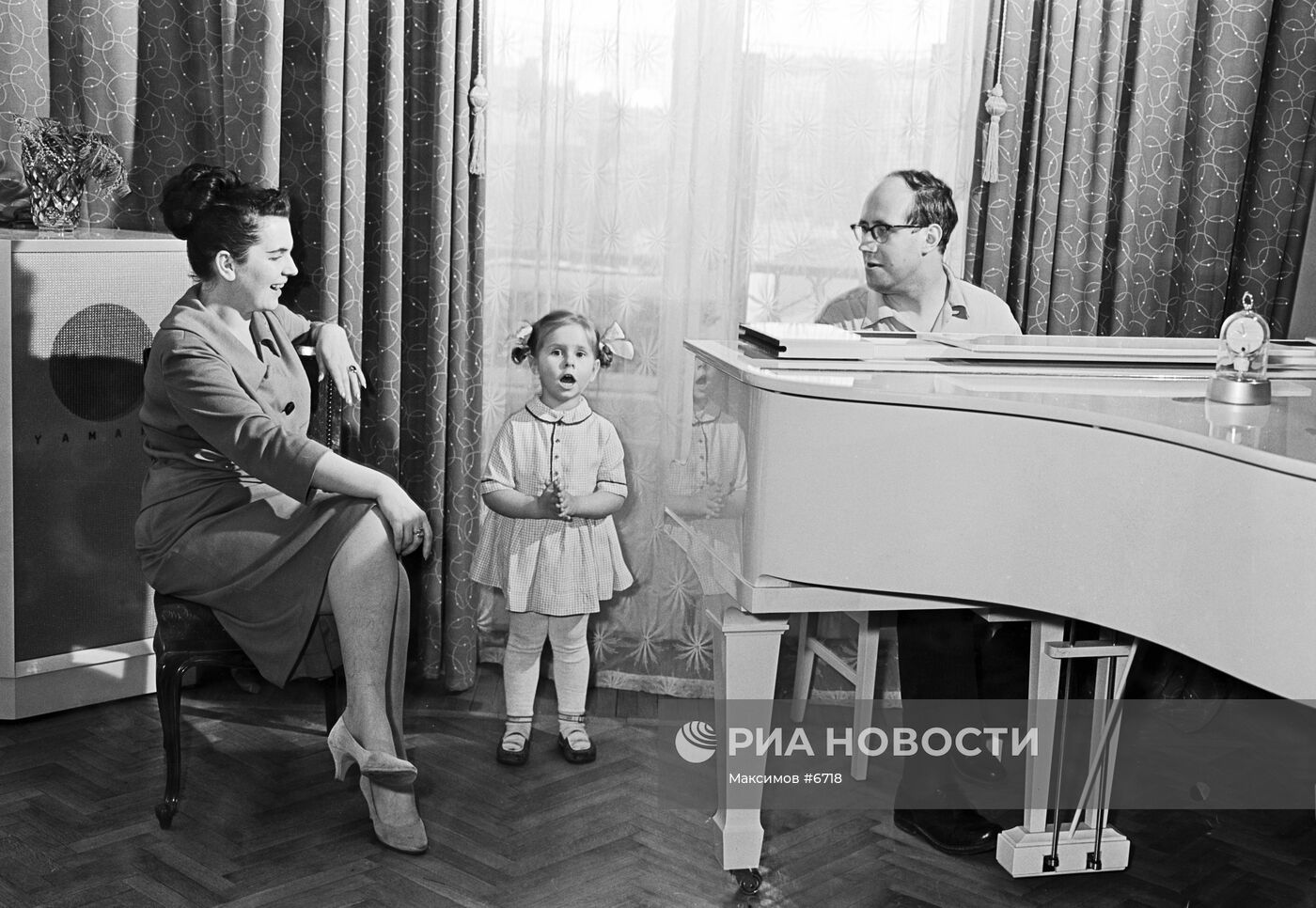 Семья Галины Вишневской и Мстислава Ростроповича