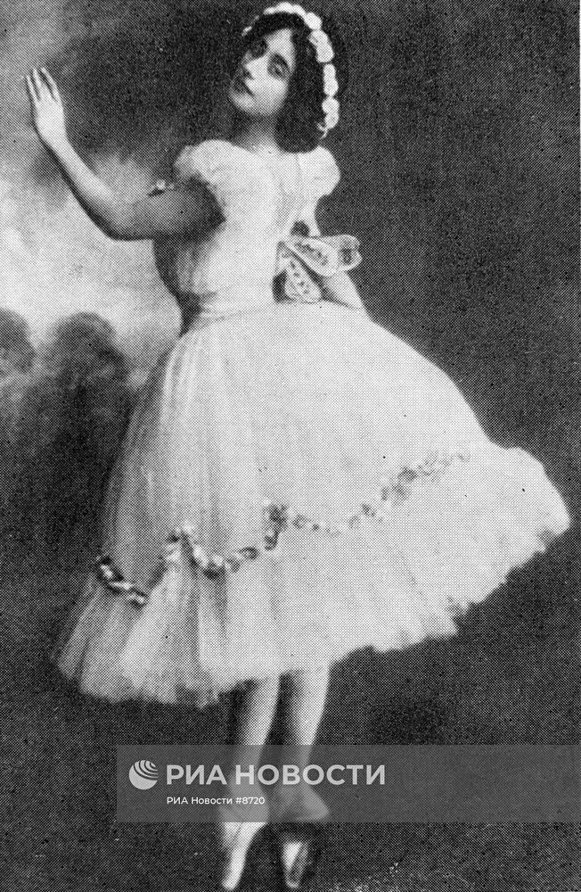 Анна Павлова в балете "Шопениана"