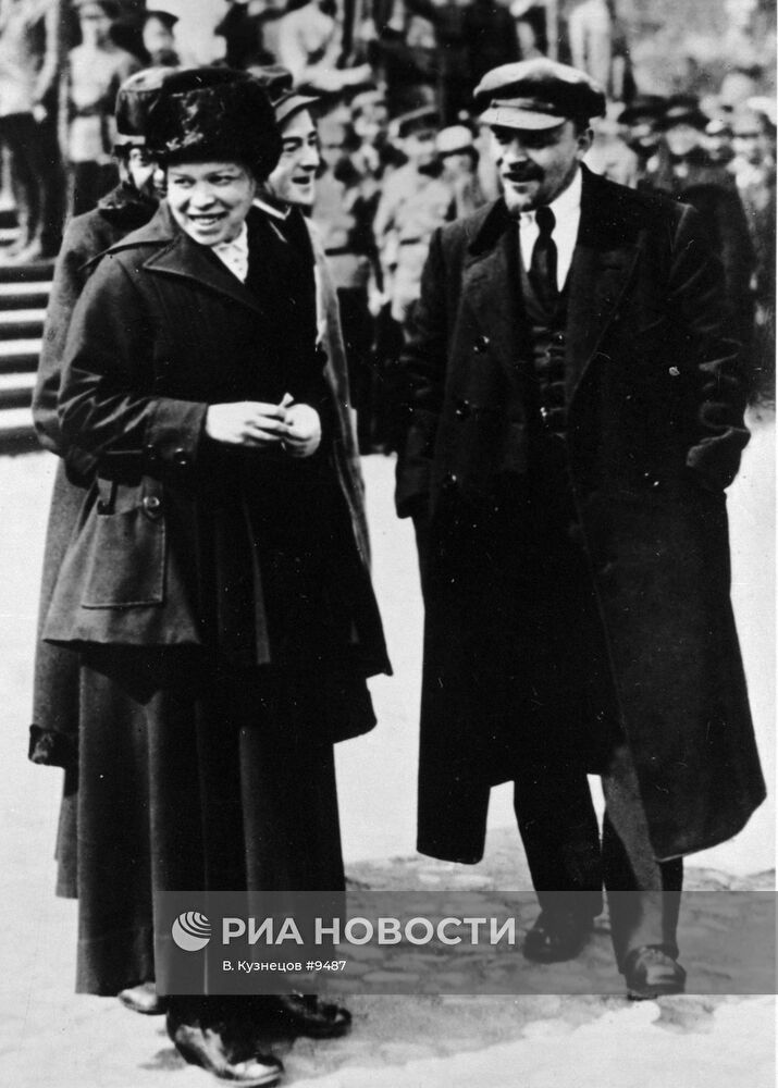 В. И. Ленин и Н. К. Крупская