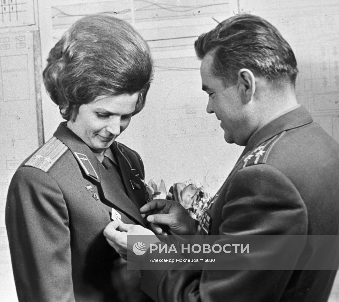 Валентина Терешкова и Андриян Николаев