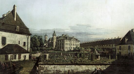 БЕРНАРДЕ БЕЛЛОТТО "ВИД ЗАМКА КЕНИГШТЕЙН" КАРТИНА