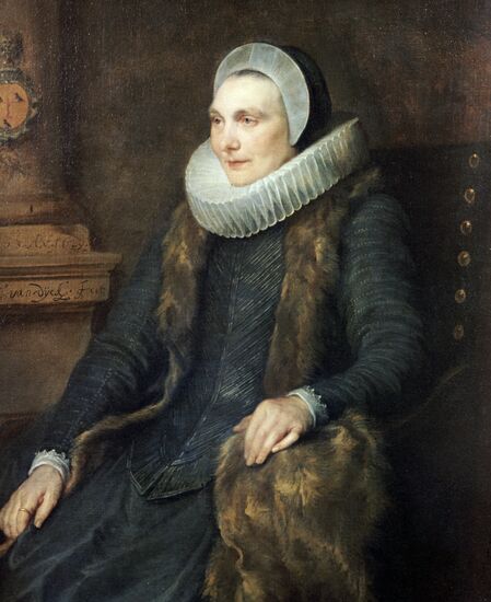 Репродукция картины "Портрет жены Андриана Стевенса"