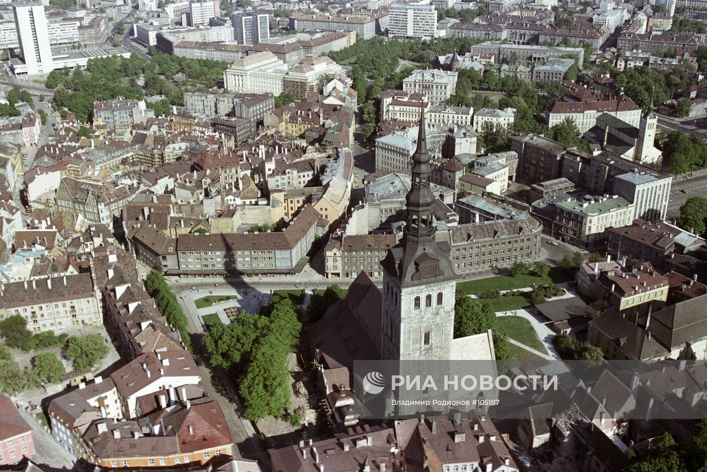Вид на старую часть Таллина