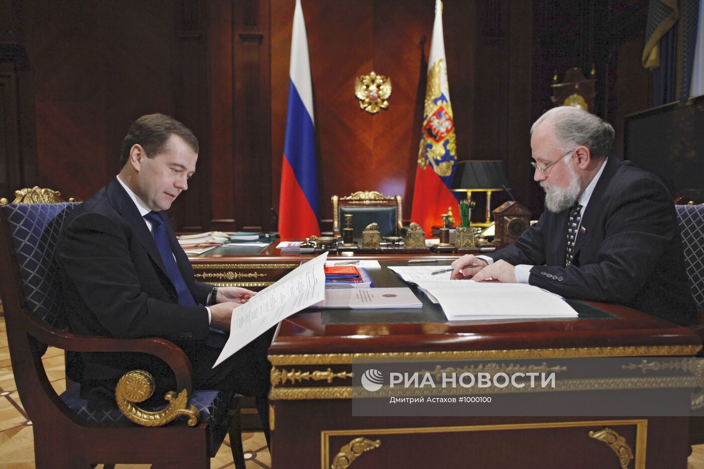 Д.Медведев встретился с В.Чуровым