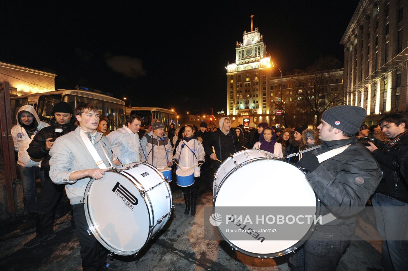 Митинг на Триумфальной площади в Москве