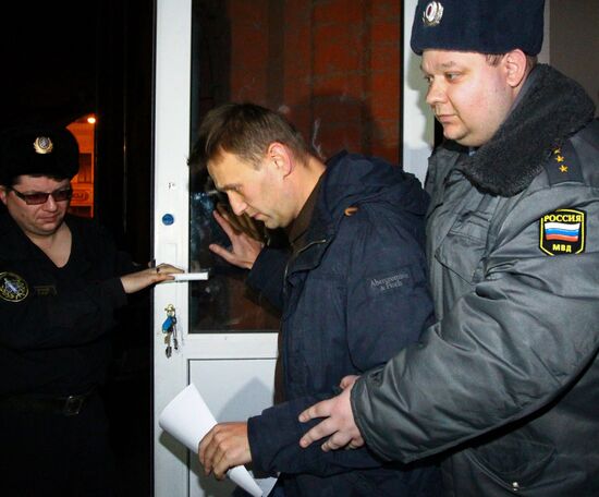 Рассмотрение дела блогера А.Навального в Тверском суде Москвы