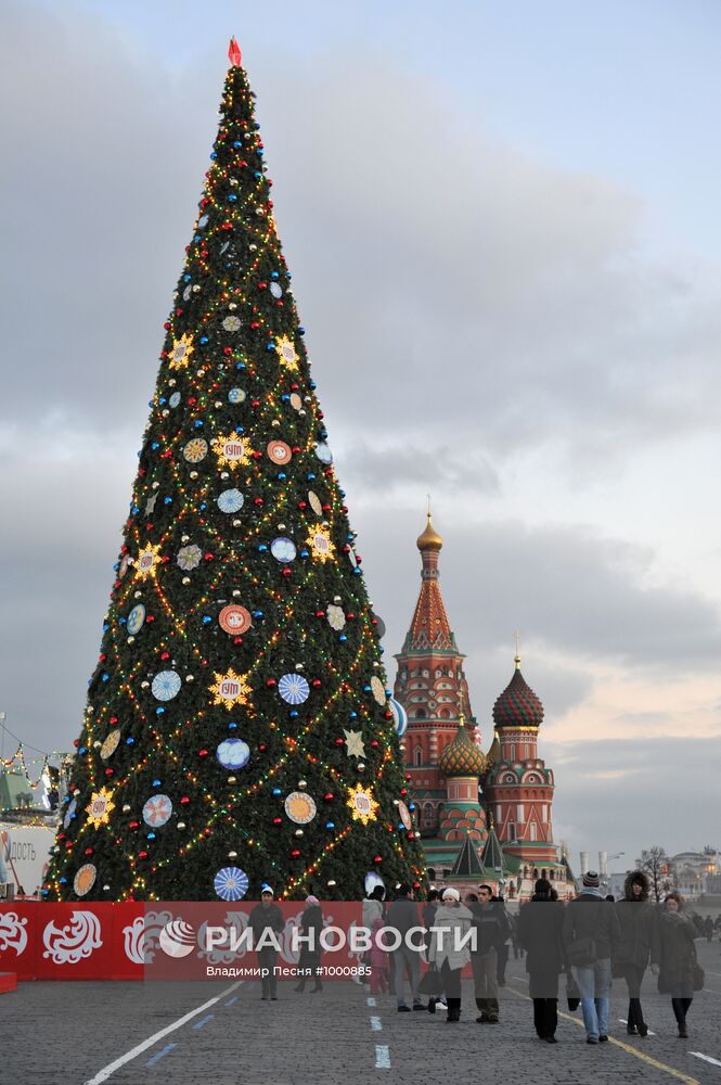 Новогодние елки в Москве