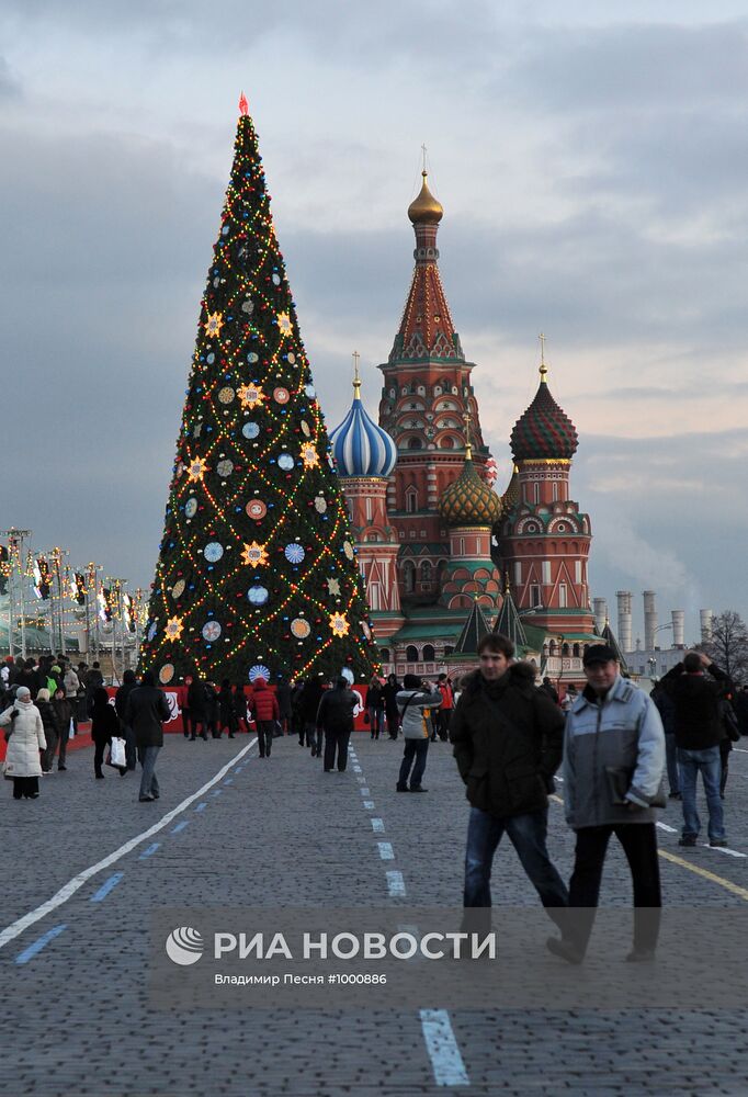 Новогодние елки в Москве