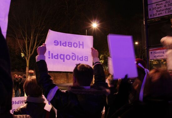 Акция протеста в Лондоне