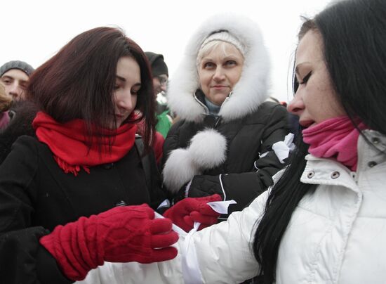 Акция протеста против фальсификации выборов в Красноярске