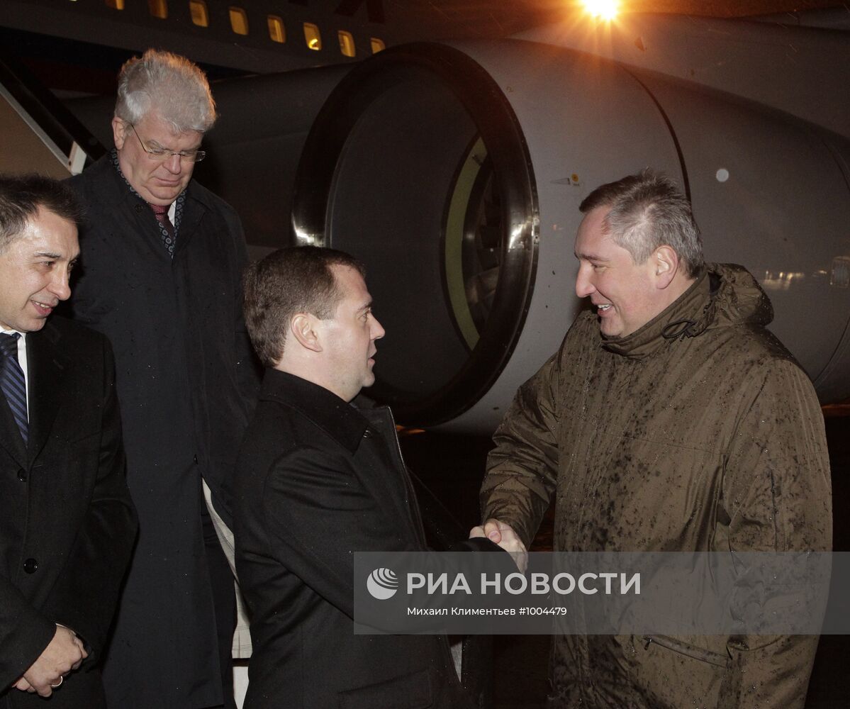 Д.Медведев прибыл с рабочим визитом в Бельгию