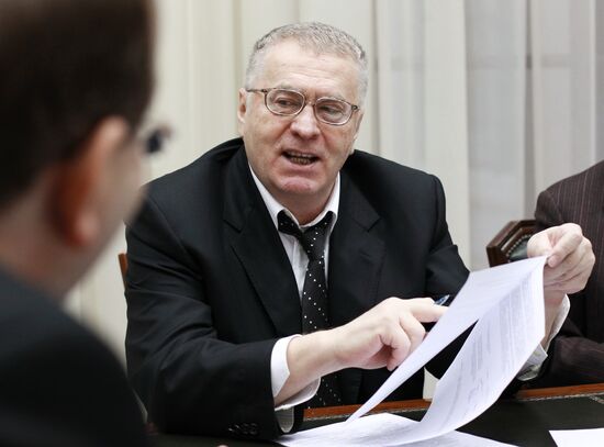Жириновский подал документы для участия в президентских выборах