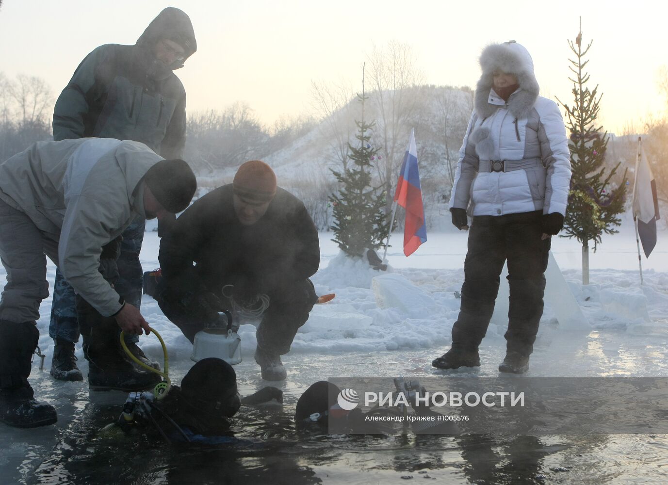 Подготовка к Новому году в дайвинг-центре "Акваланг"