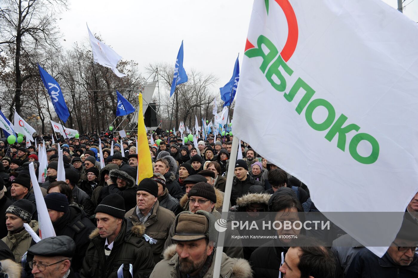 Митинг партии "Яблоко" против фальсификации выборов