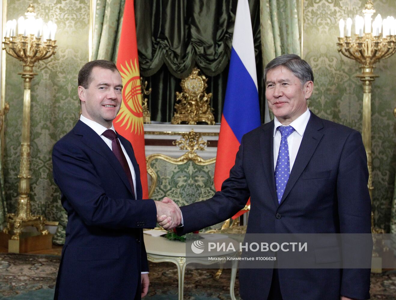Встреча Д. Медведева и А. Атамбаева в Кремле
