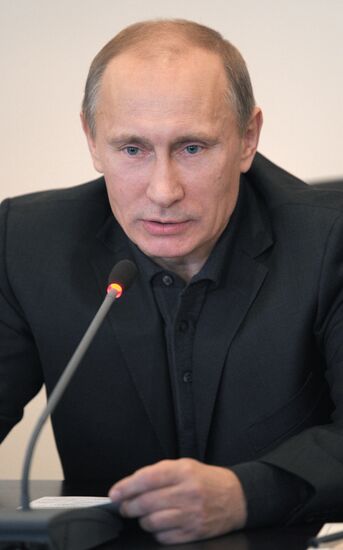 Рабочая поездка Владимира Путина в Гудермес