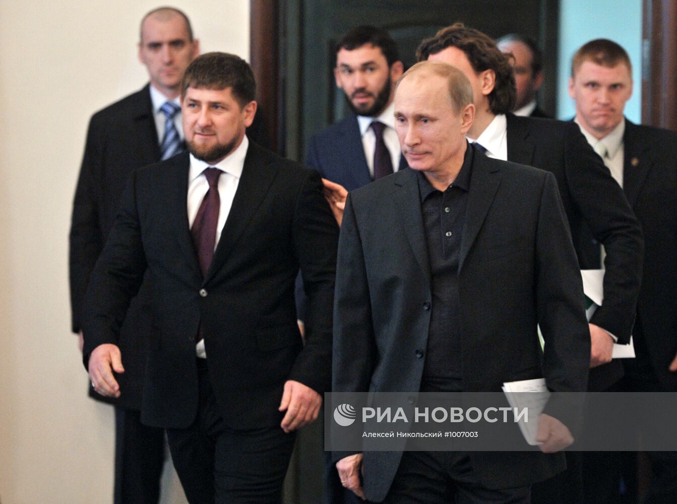 Рабочая поездка Владимира Путина в Гудермес