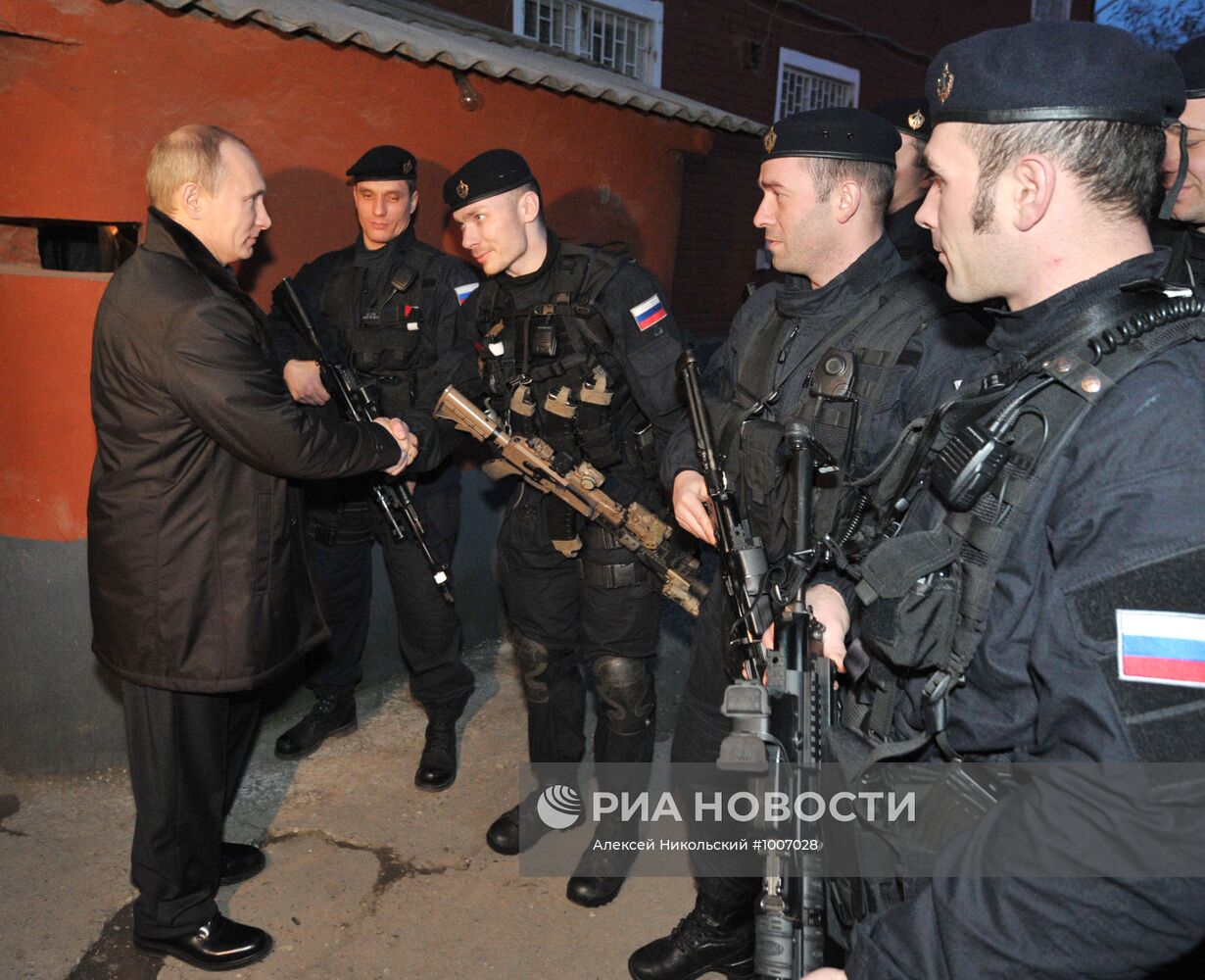 Рабочая поездка Владимира Путина в Гудермес