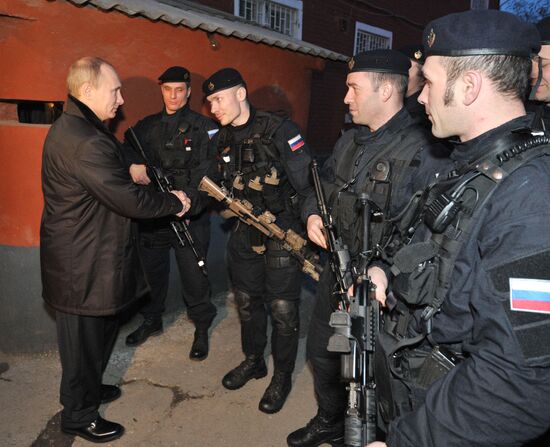 Рабочая поездка Владимира Путина в Гудермес