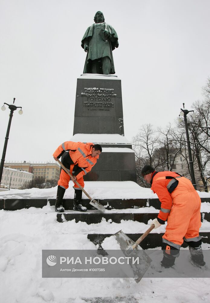 Снегопад в Москве