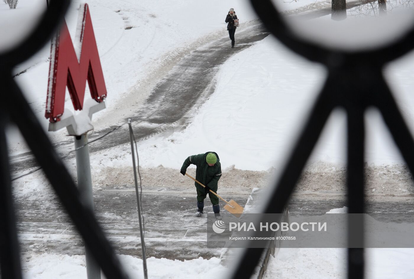 Снегопад в Москве