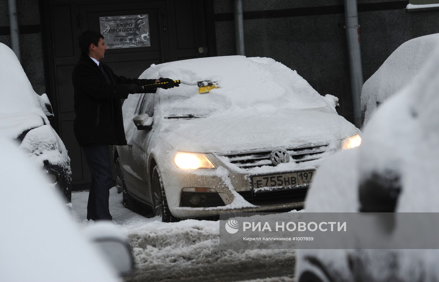 Снегопад в Москве