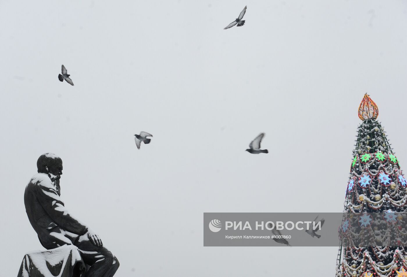 Снегопад в Москве