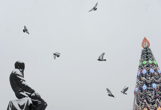 Снегопад в Москве