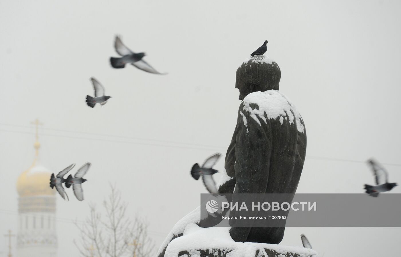 Снегопад в Москве