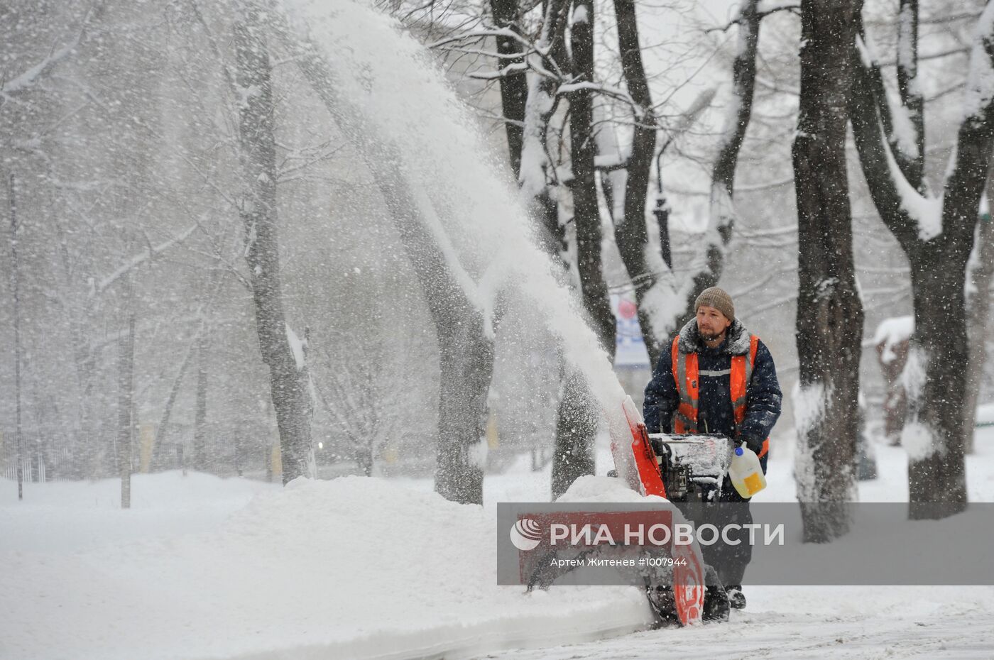 Снегопад в Москве