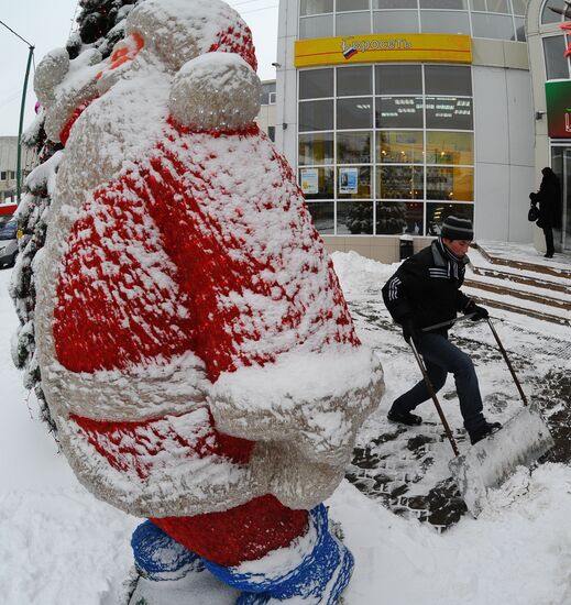 Снегопад в Москве