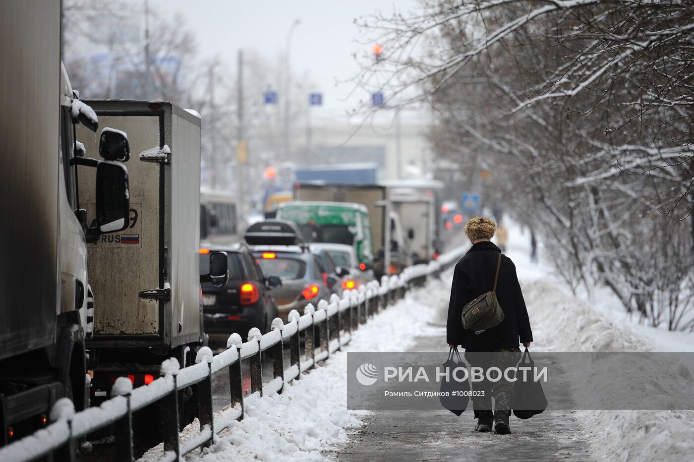 Снегопад в Москве