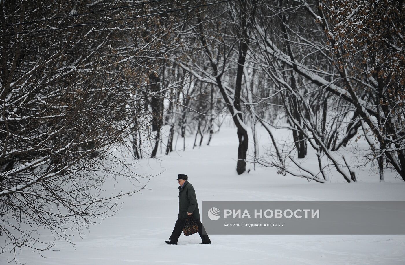 Снегопад в Москве