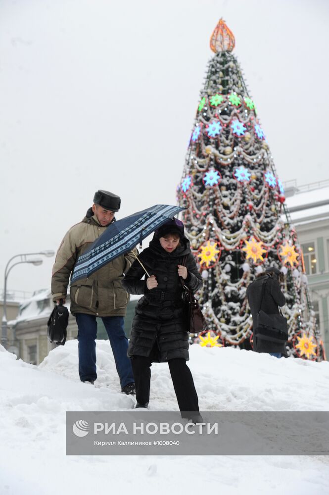 Снегопад в Москве