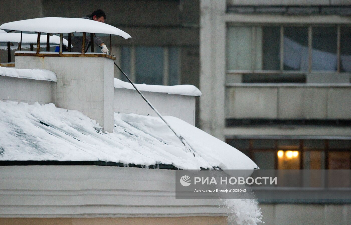 Снегопад в Москве