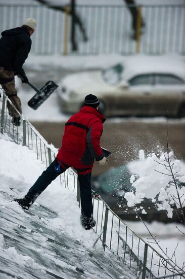Снегопад в Москве