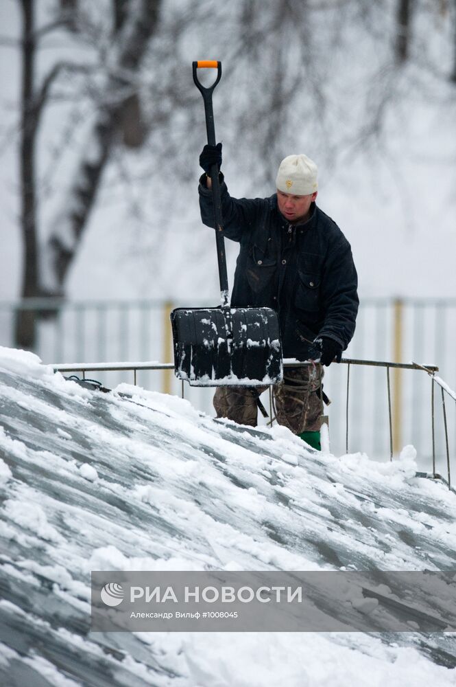 Снегопад в Москве