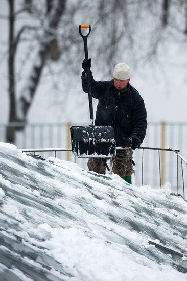 Снегопад в Москве
