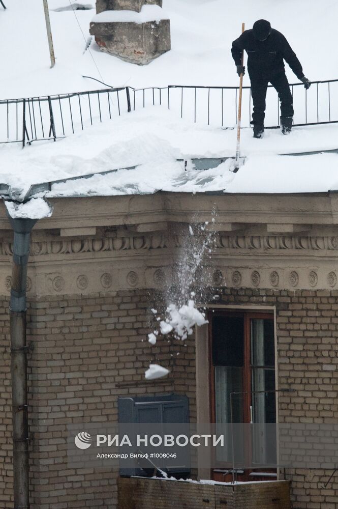 Снегопад в Москве