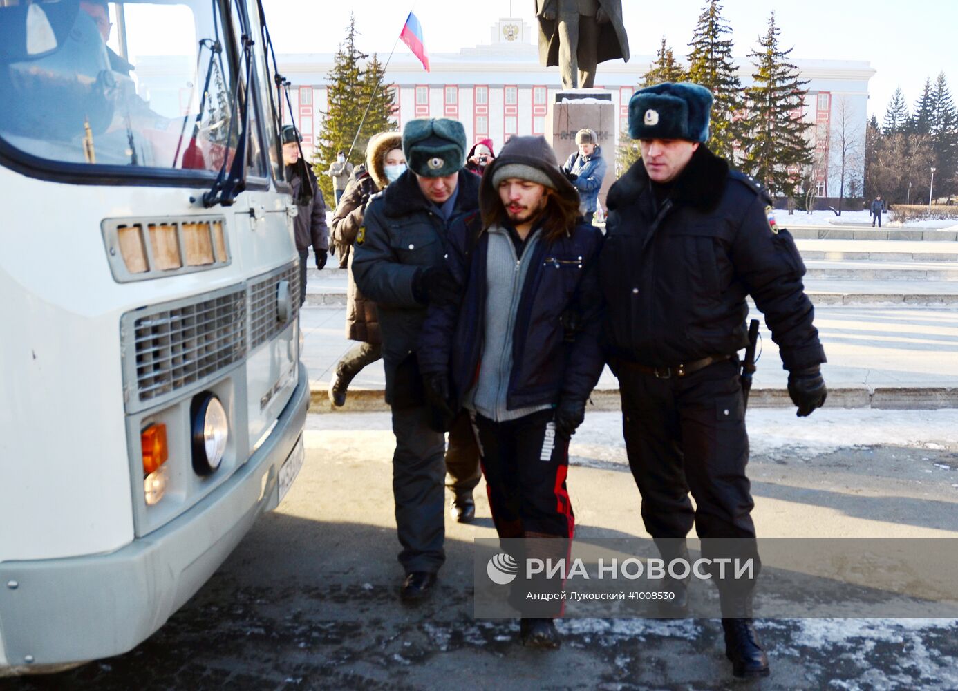 Митинг "За честные выборы" в Барнауле