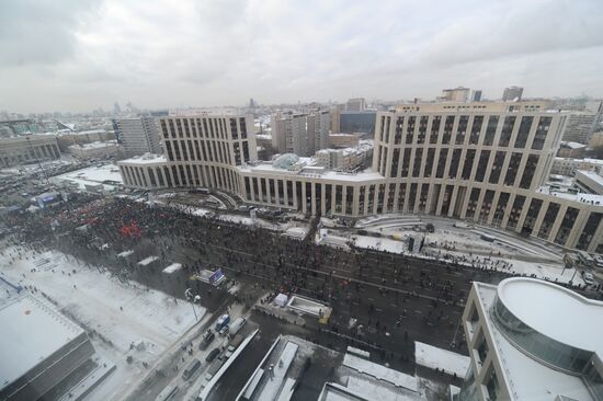 Митинг оппозиции "За честные выборы" в Москве