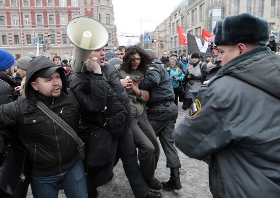 Митинг "За честные выборы" в Санкт-Петербурге