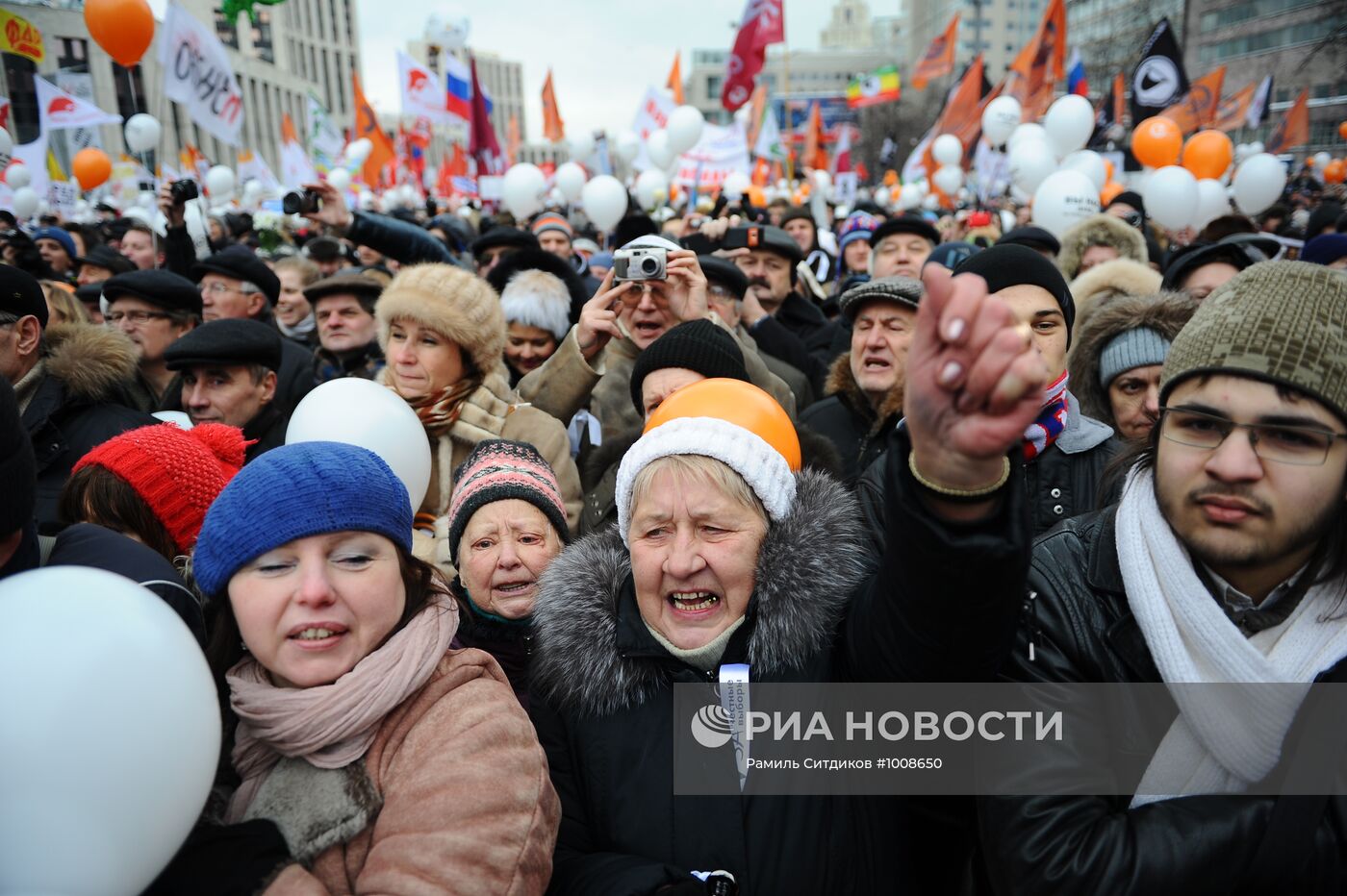 Митинг оппозиции "За честные выборы" в Москве