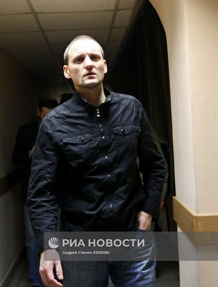 Сергей Удальцов в мировом суде Тверского района