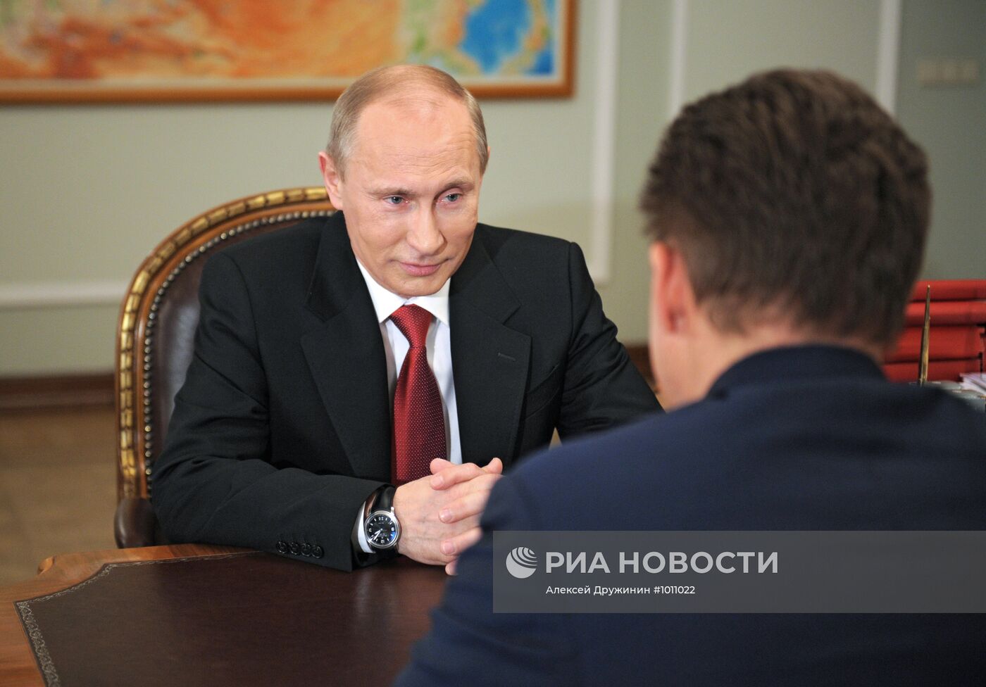 Встреча Владимира Путина с Алексеем Миллером