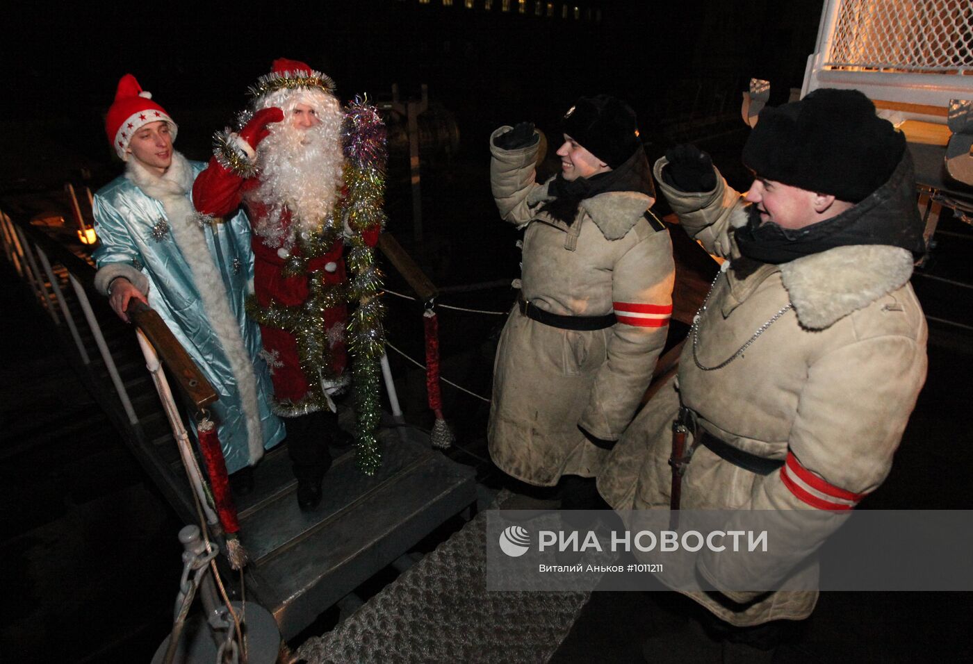 Встреча Нового года на гвардейском ракетном крейсере "Варяг"