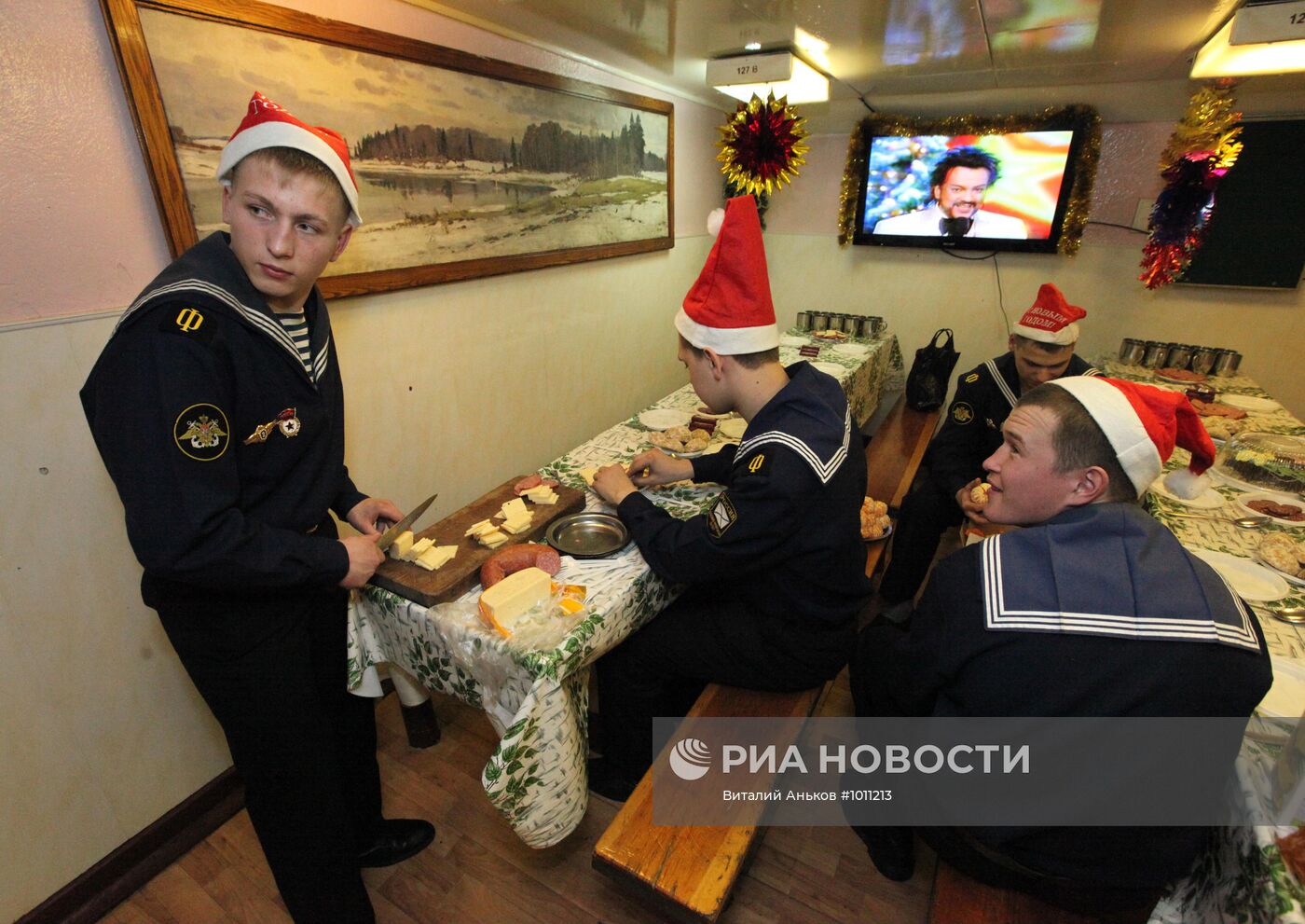 Встреча Нового года на гвардейском ракетном крейсере "Варяг"